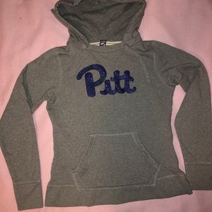 Gray Pitt Script Hoodie